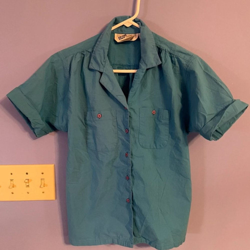 Vintage blue button down